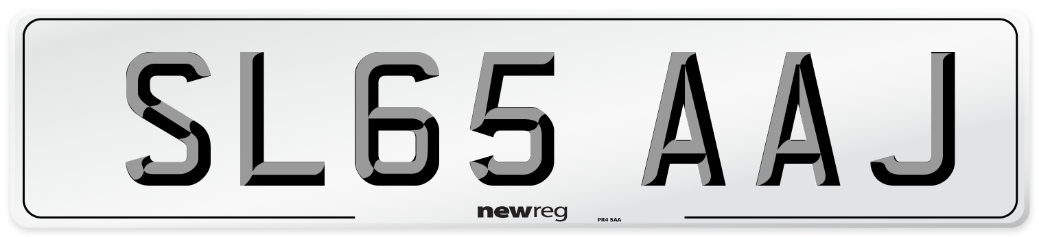 SL65 AAJ Number Plate from New Reg